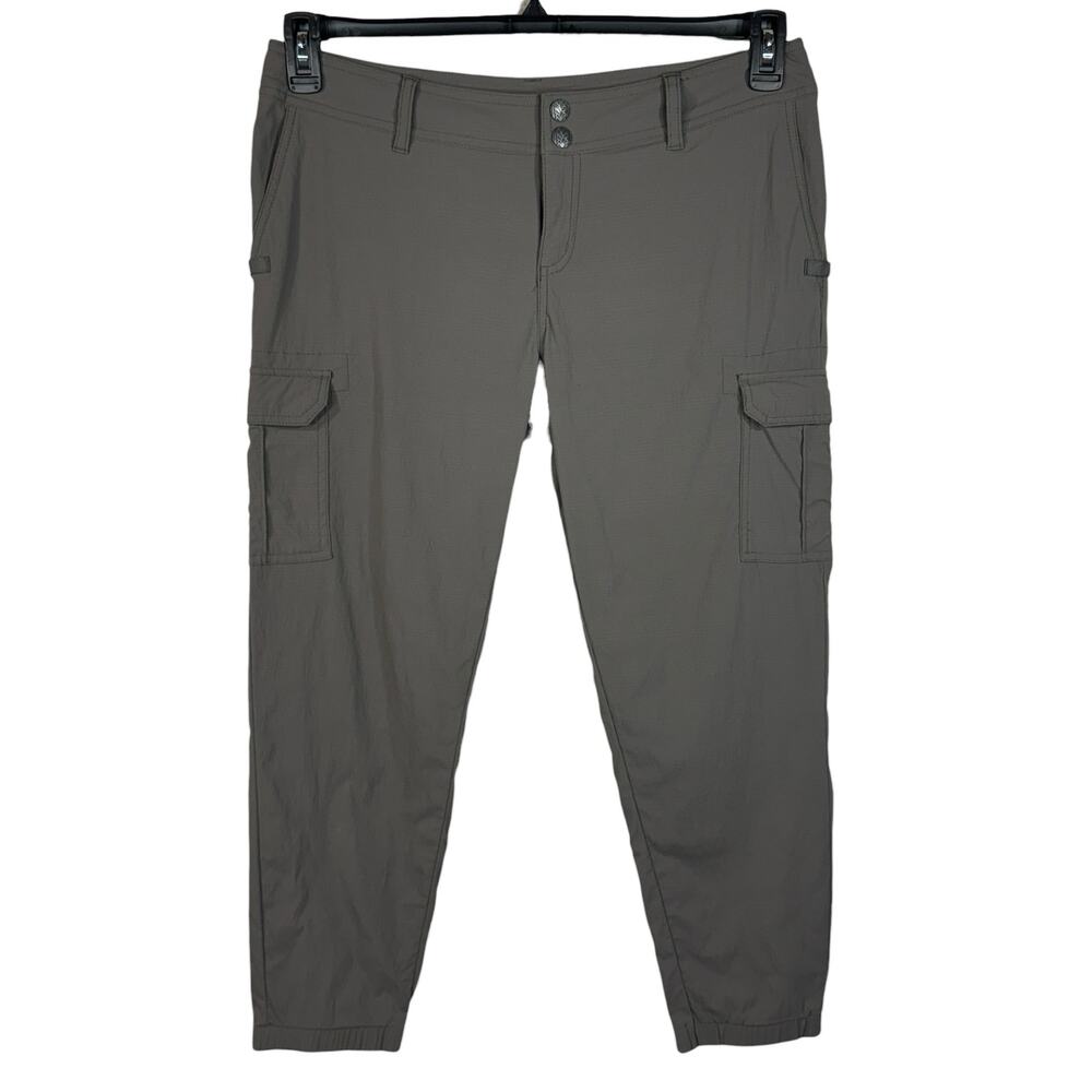 PrAna SZ 10 Sage Joggers Pants Cargo Pockets Stretch Ripstop Mid-Rise Quick-Dry
